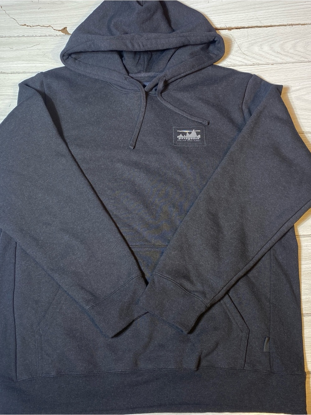 Patagonia '73 Skyline Uprisal Hoody Mens L Ink Black Pullover Sweatshirt NWT